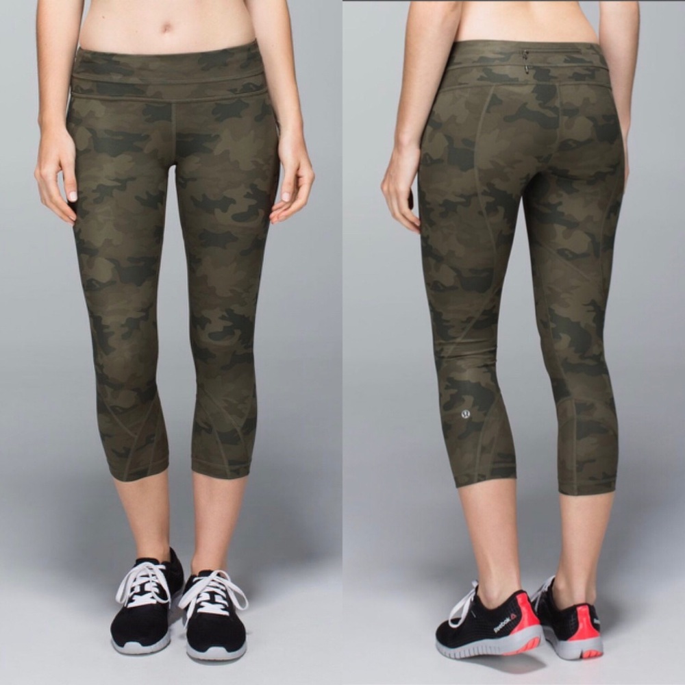 Lululemon Run: Inspire Crop II * Savasaha Camo 8